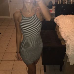 Striped Fitted Dress